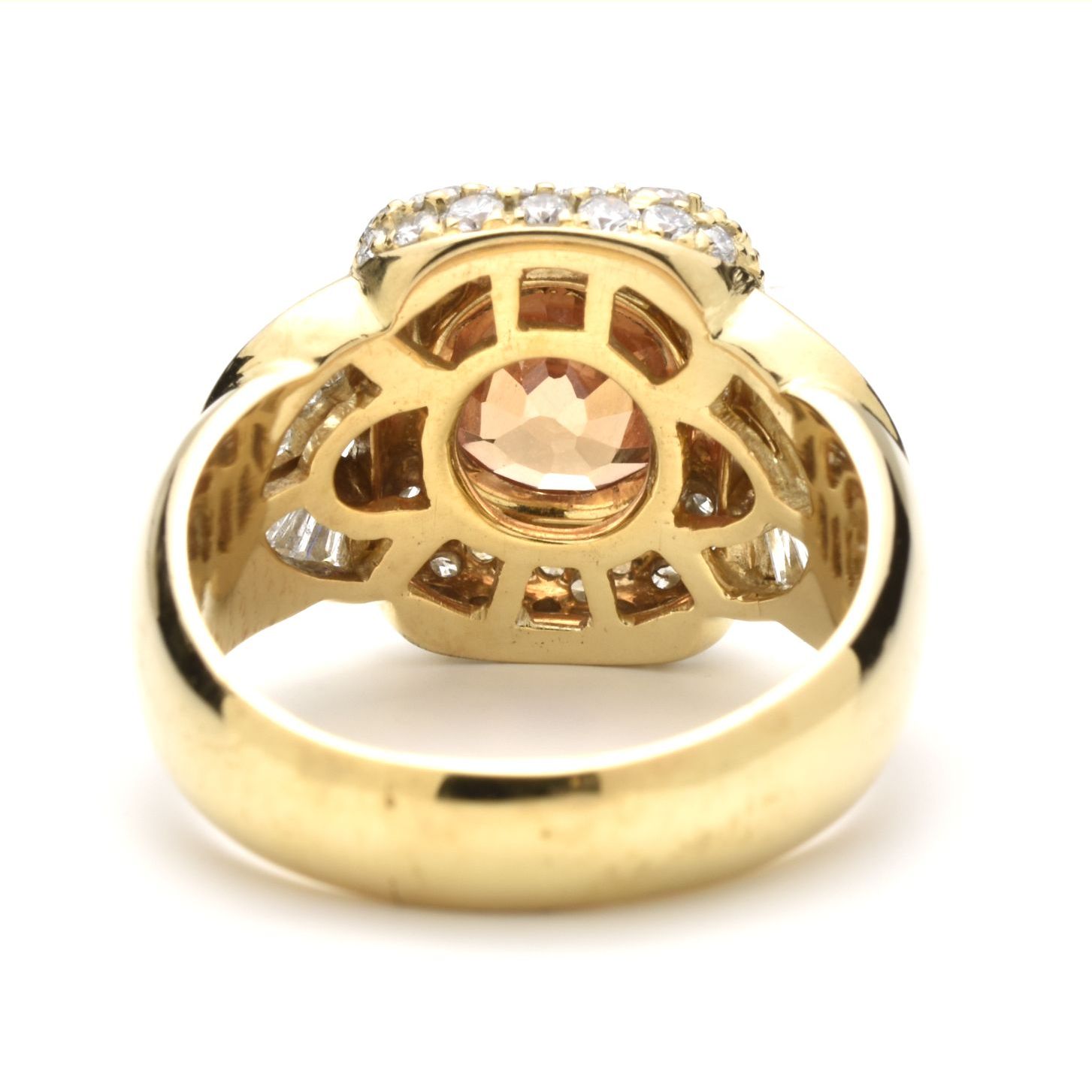 Ring | 750/000 Gelbgold | Diamanten | Brillanten | Mandarin Granat