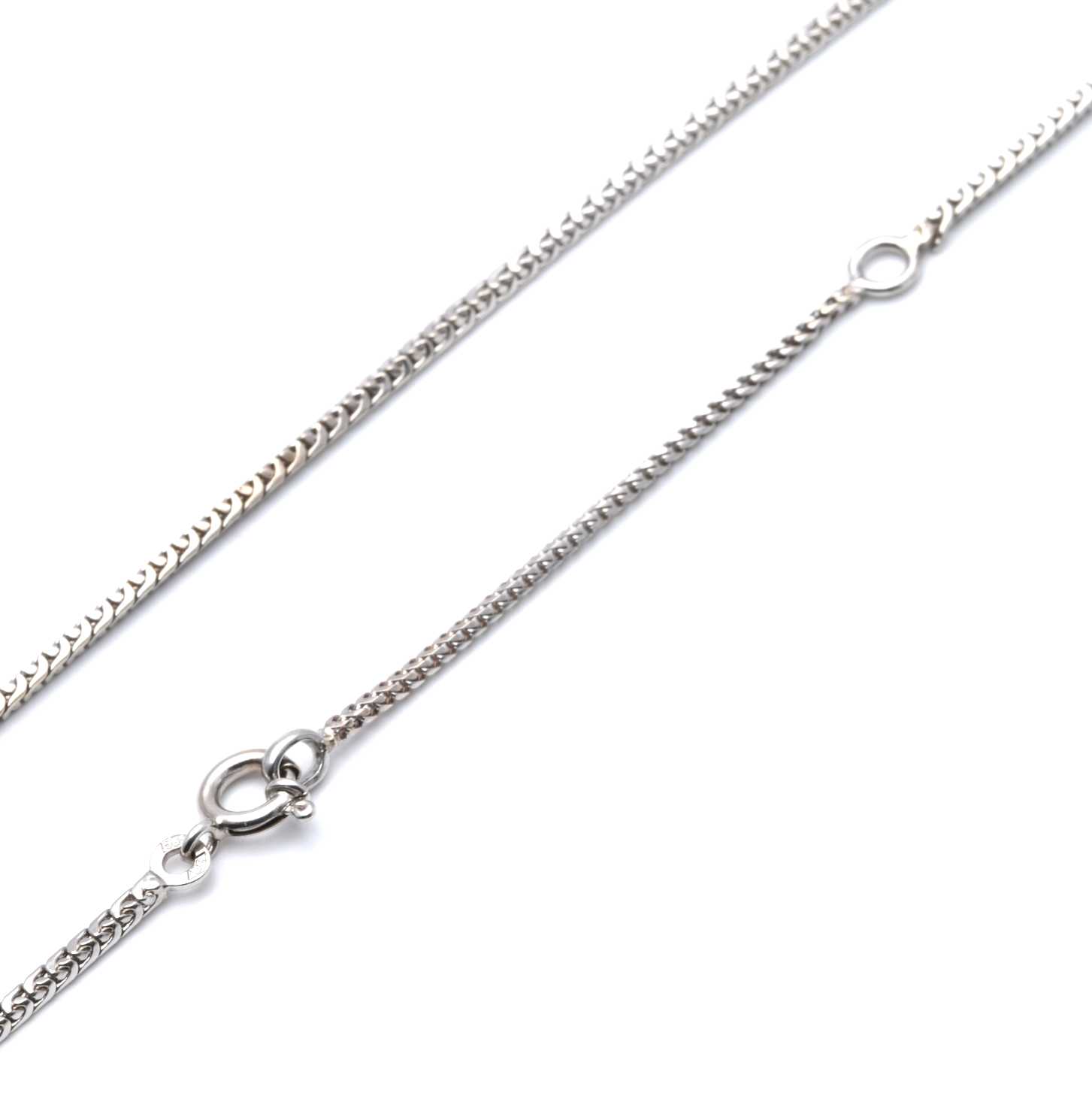 Kette mit Anhänger | 585/000 Weißgold | Brillanten