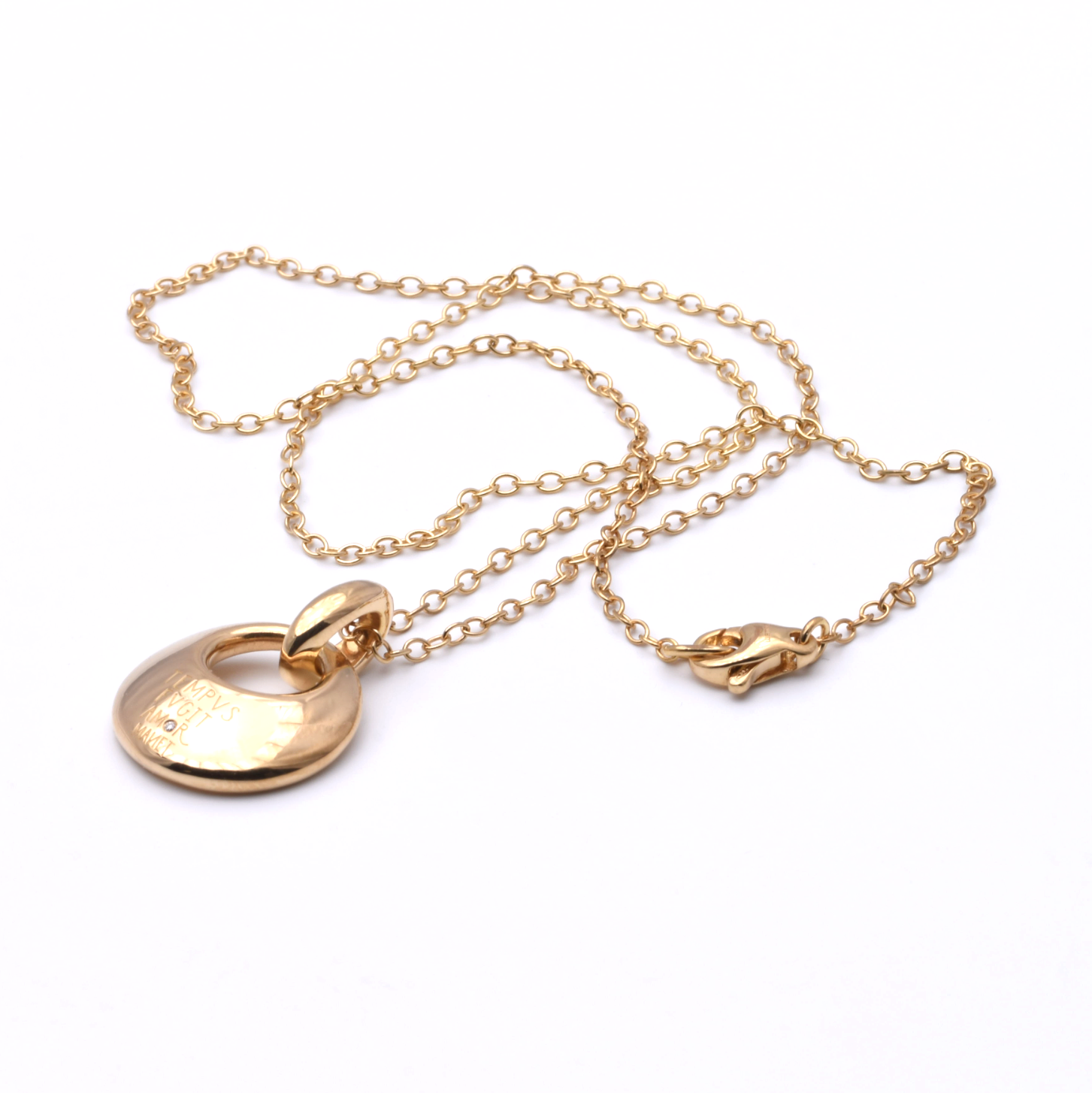 WEMPE Kette und Anhänger Tempus Fugit mit Brillanten