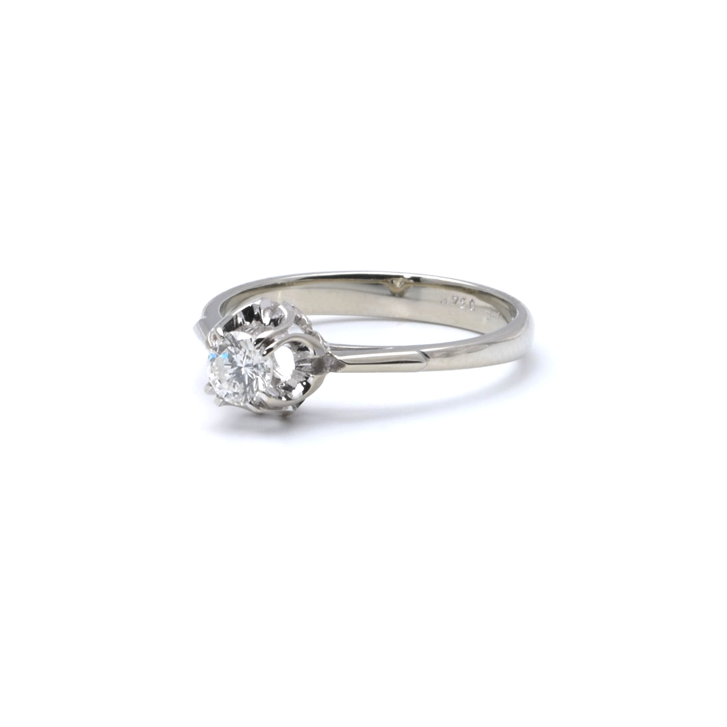 Ring | 585/000 Weißgold | Solitär | Brillant