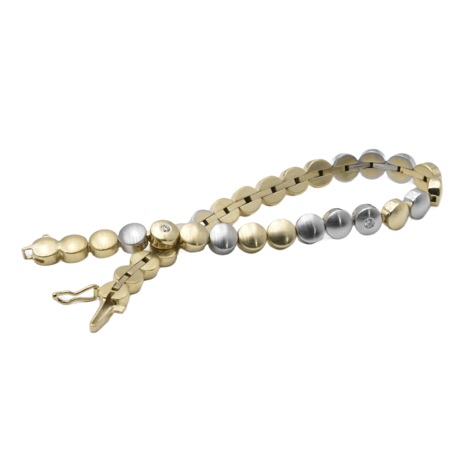 Armband Gelbgold & Platin mit Brillanten