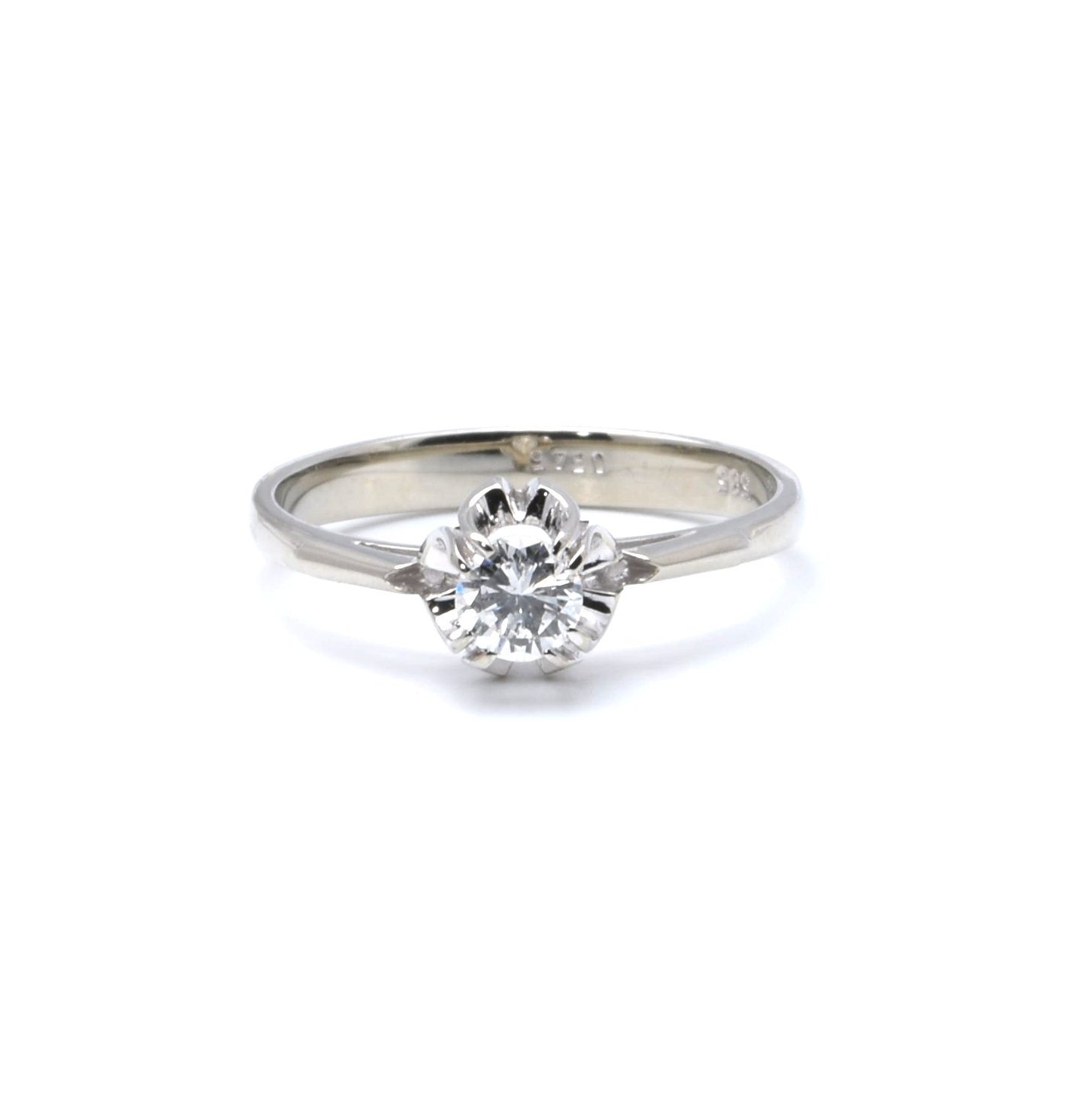 Ring | 585/000 Weißgold | Solitär | Brillant